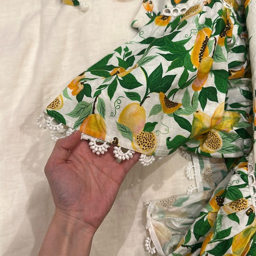 NWT FARM RIO PAPAYA DRESS - Picture 7 of 10